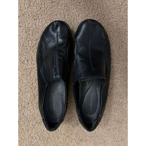 G.H. Bass & Co Darla pebbled leather black slip on loafers women shoes SZ 6.5 M - Picture 2 of 9